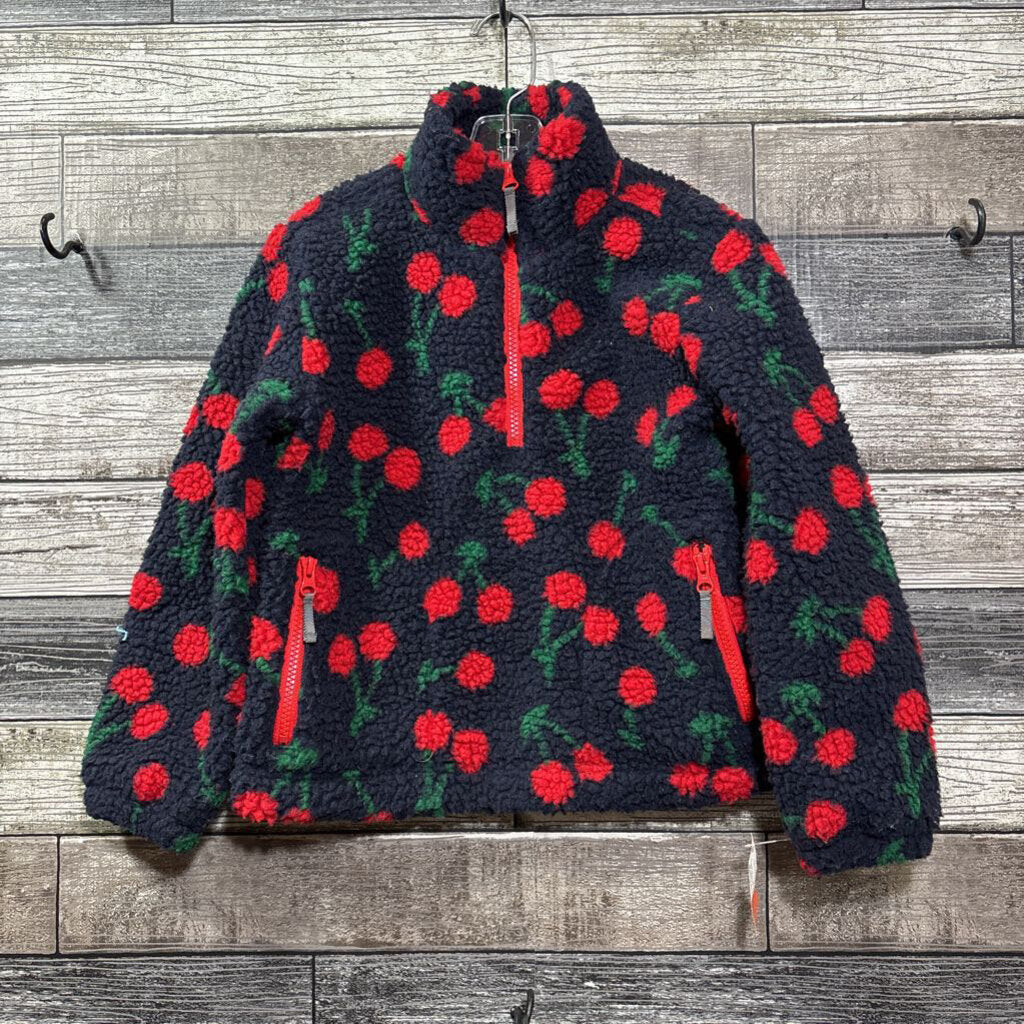 CREWCUTS 1/4 ZIP SHERPA PRINTED FLEECE 6/7
