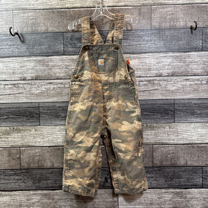 CARHARTT CAMO OVERALLS 18 MO