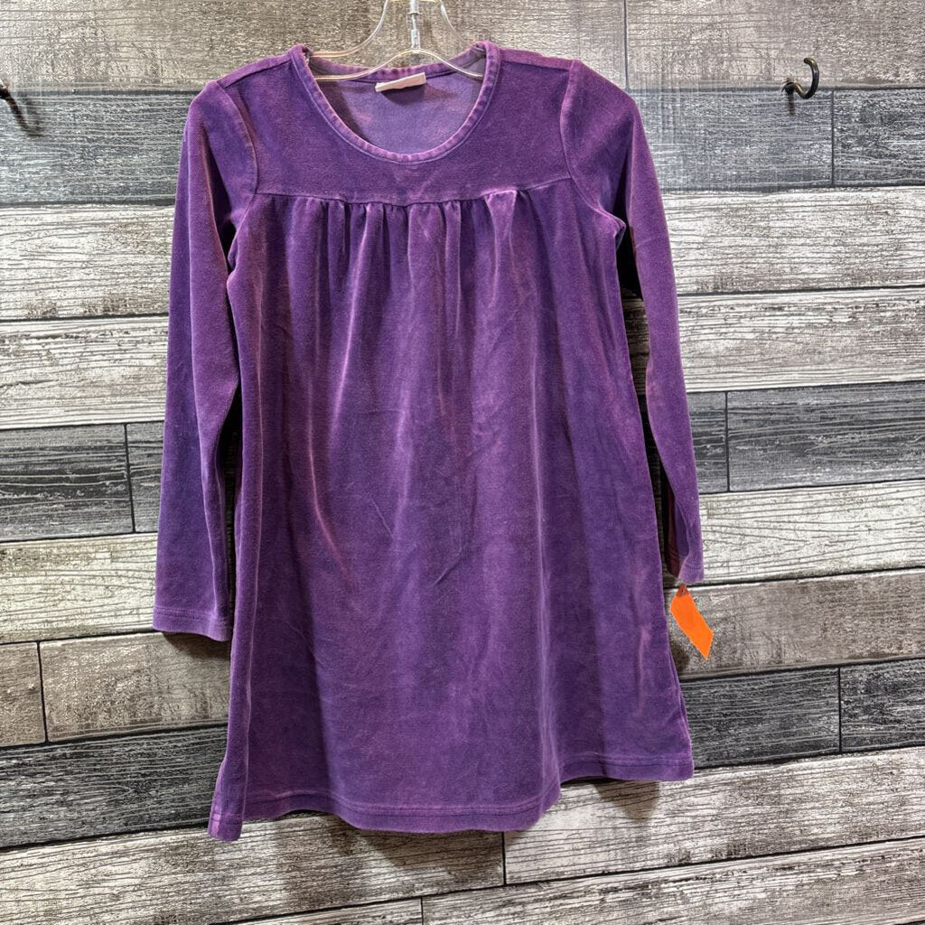 HANNA LS PURPLE VELOUR DRESS 120 / 6-7