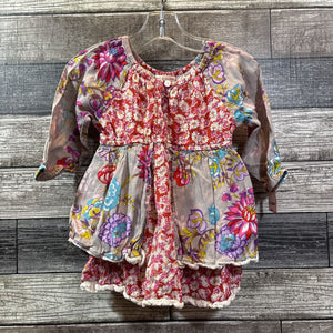 MIMI & MAGGIE LS RAYON DRESS 18 MO