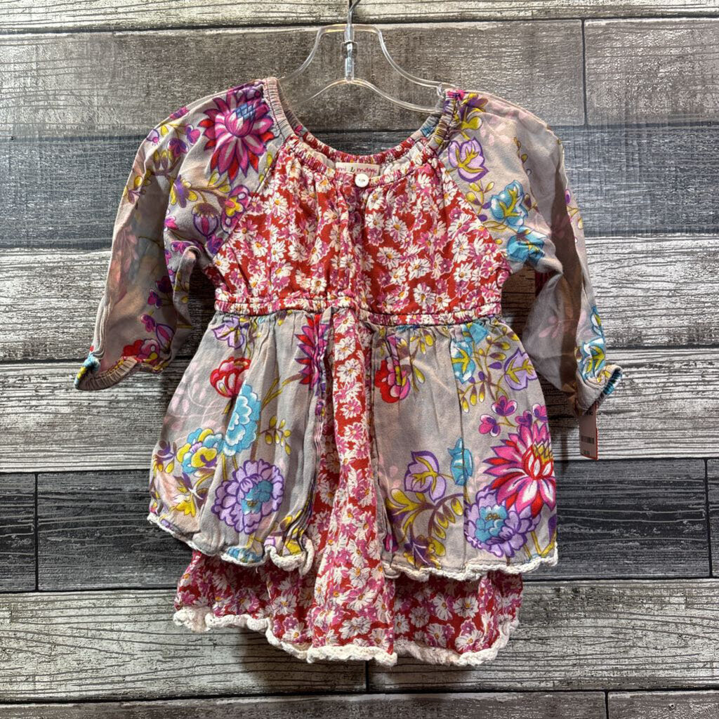 MIMI & MAGGIE LS RAYON DRESS 18 MO