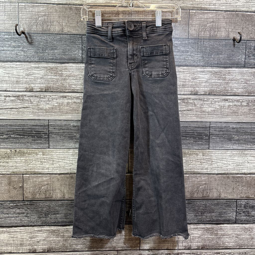 ZARA BLACK WIDE LEG JEANS 6