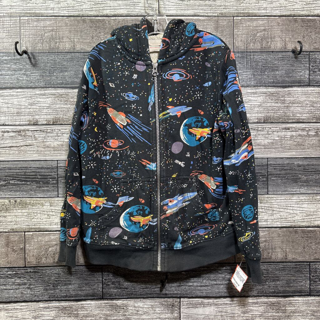 HANNA SHERPA LINED FULL ZIP SPACE HOODIE JACKET 130 / 8