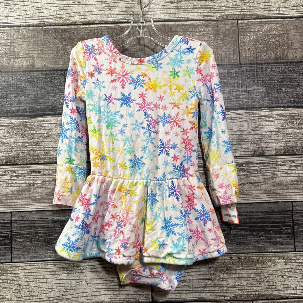 MUSE THREADS LS BAMBOO BODYSUIT DRESS 12-18 MO