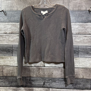 TREASURE & BOND LS WAFFLE WEAVE SHIRT 10/12