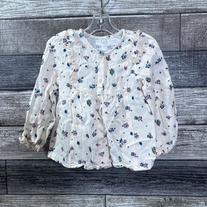 ZARA LS FLORAL BLOUSE 12-18 MO