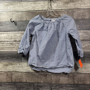 CREWCUTS LS BLUE & WHITE STRIPED WOVEN COTTON SHIRT 8
