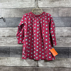 TEA LS COTTON DRESS 12-18 MO