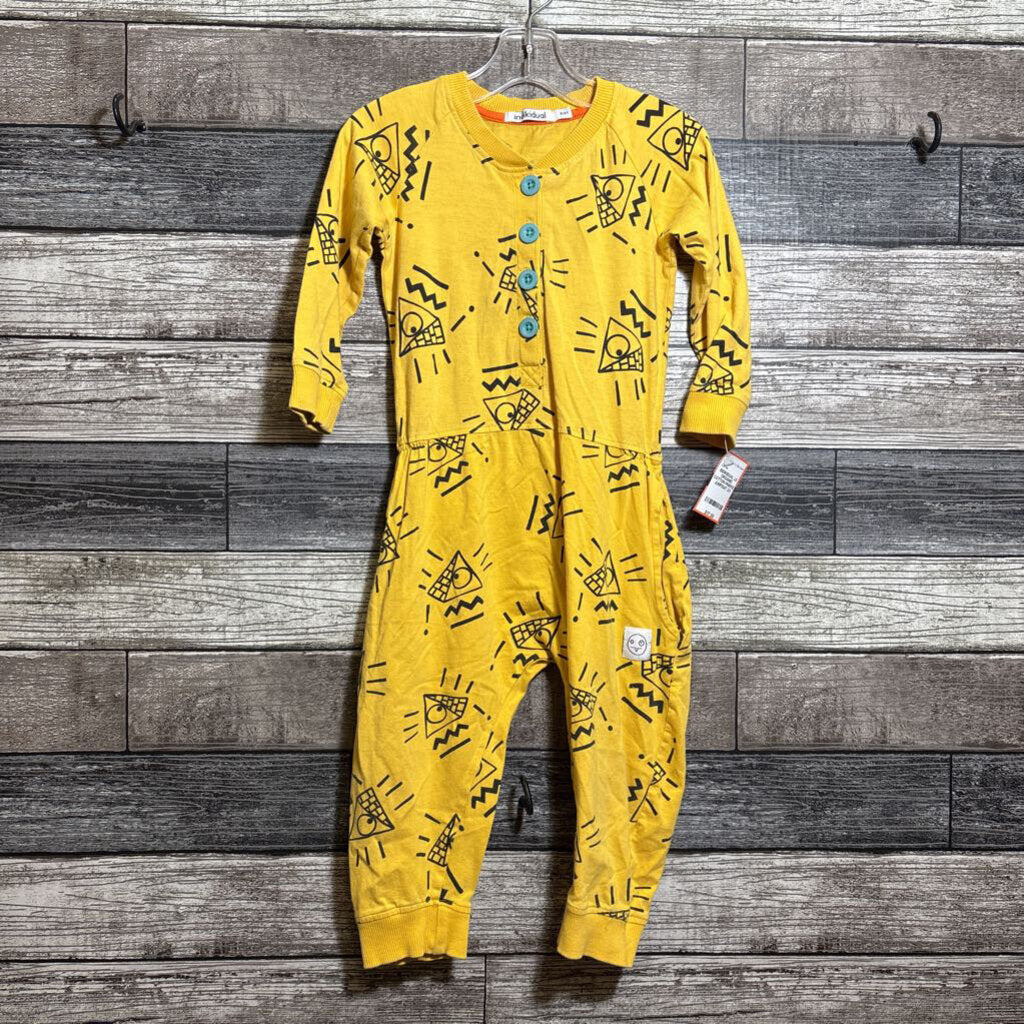 INDIKIDUAL LS ORGANIC COTTON PRINTED JUMPSUIT 2/3