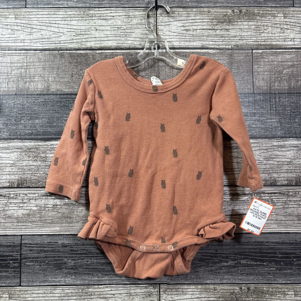 KATE QUINN ORGANIC RUFFLE LEG BODYSUIT 12-18 MO
