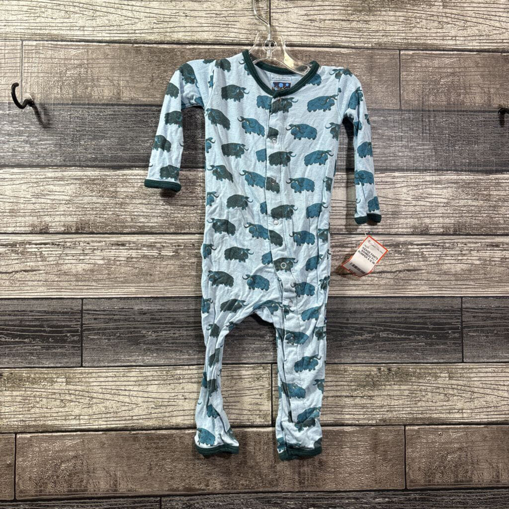 KICKEE PANTS BAMBOO PJ / ROMPER 6-12 MO