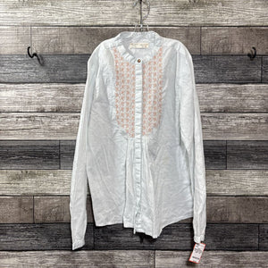 ZARA EMBROIDERED LS BUTTON DOWN SHIRT 11/12