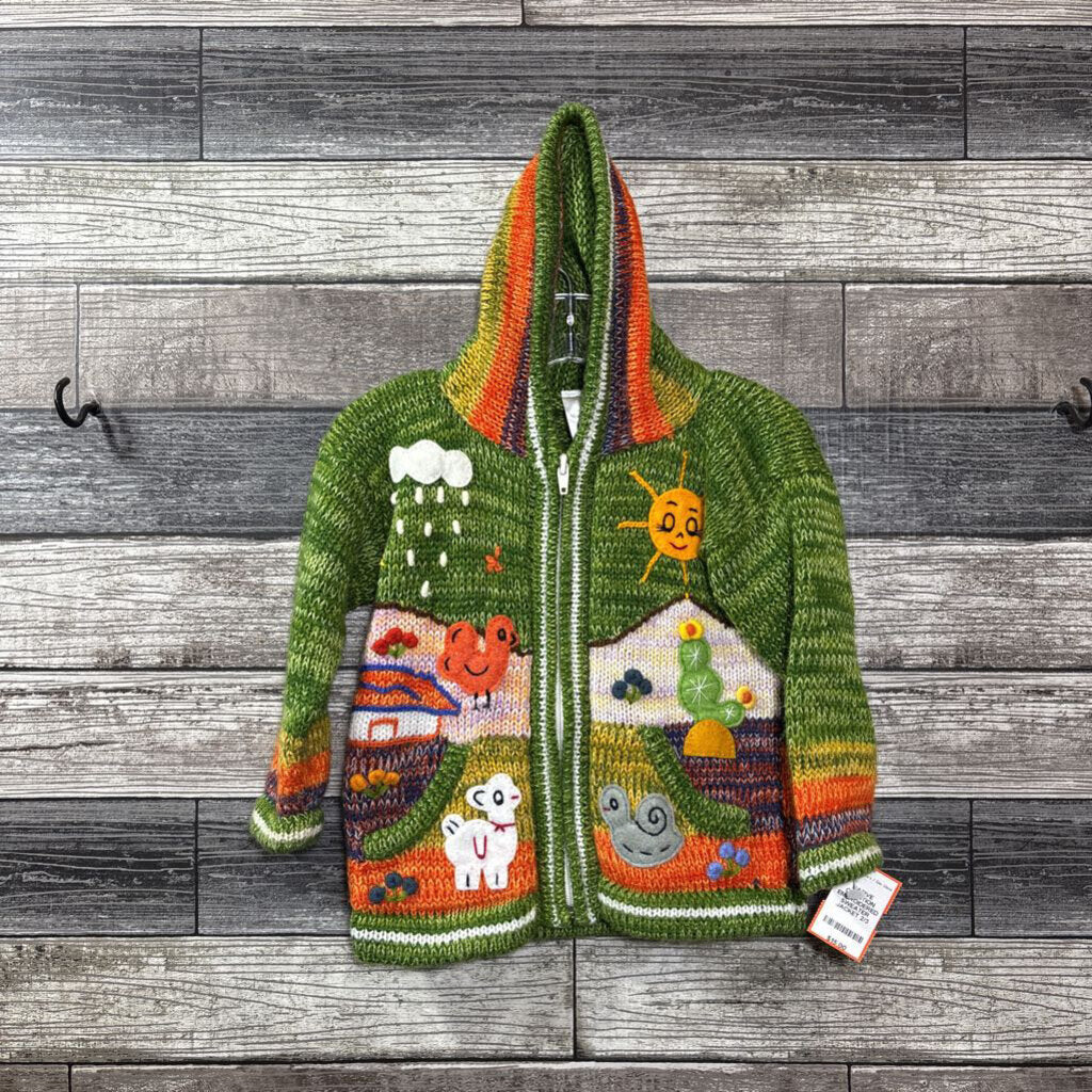 NATIVE CREATION EMBROIDERED SWEATER JACKET 2/3
