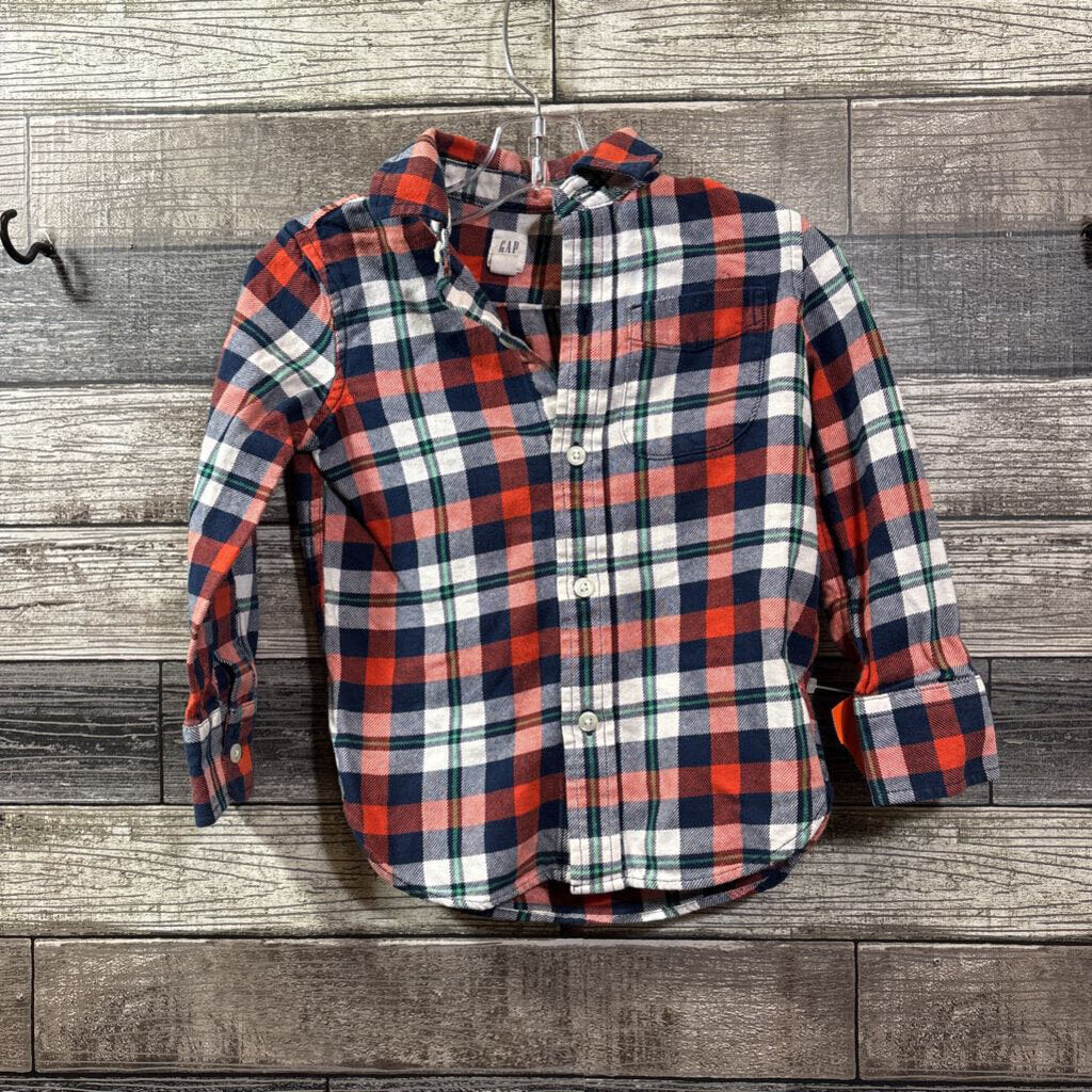 GAP FLANNEL LS BUTTON DOWN SHIRT 5