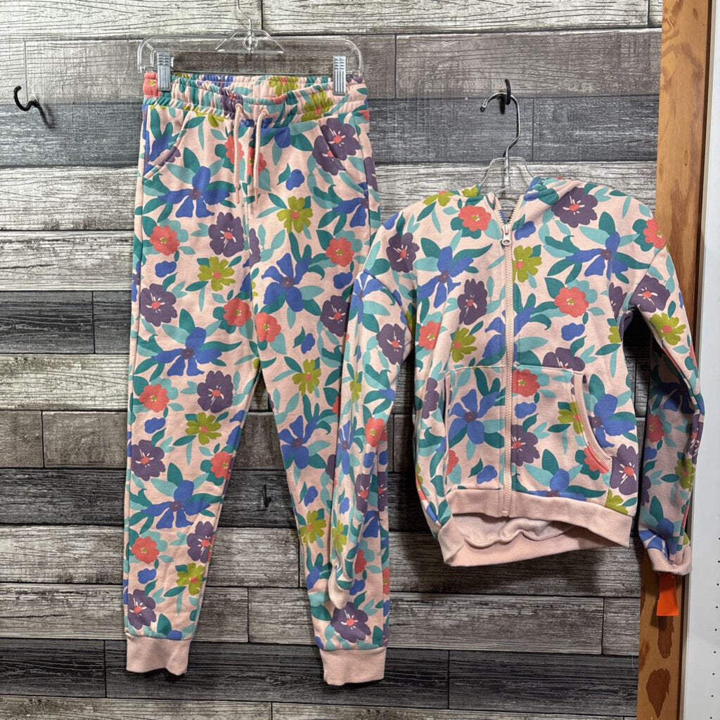 DPAM 2PC FLORAL FULL ZIP HOODIE + SWEATPANTS 10