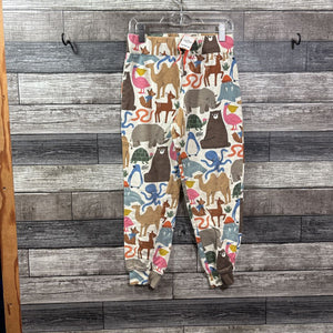 H&M DRAWSTRING ANIMAL PRINT PANTS 8