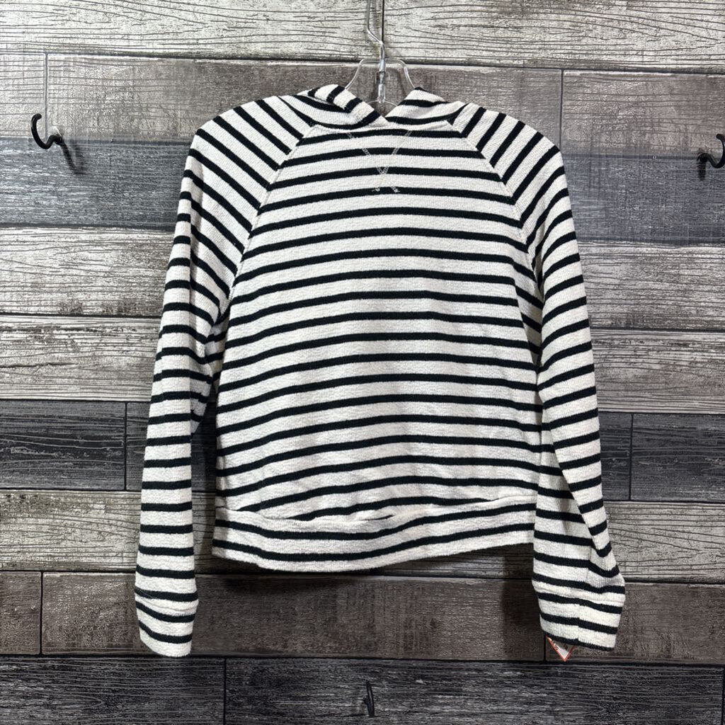 CAT & JACK LS STRIPED HOODED SHIRT 8