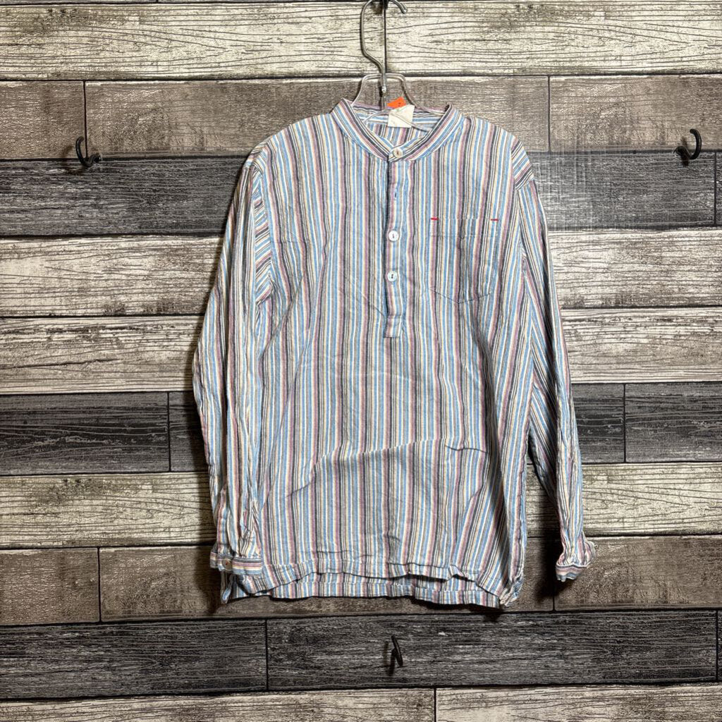 ALANA COTTON LS BAN COLLAR SHIRT 6/7