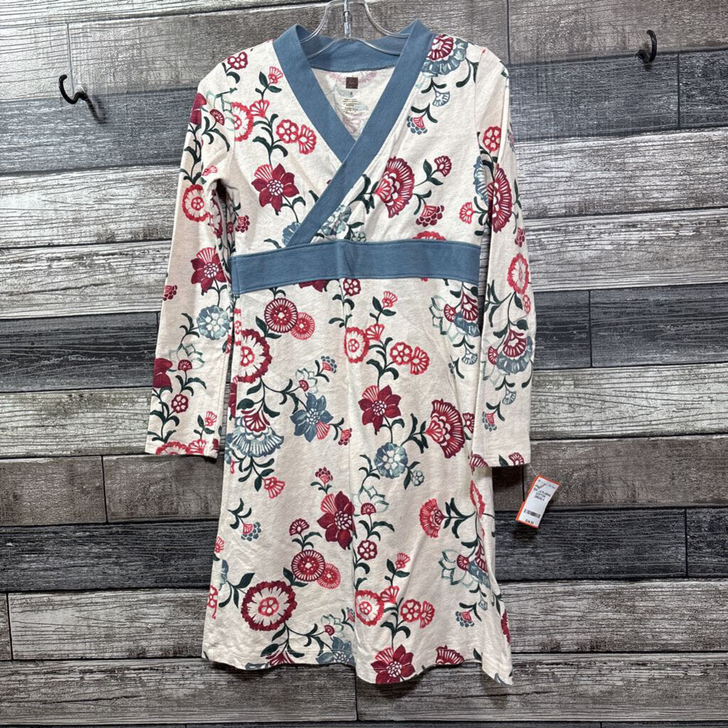 TEA LS FLORAL COTTON DRESS 8