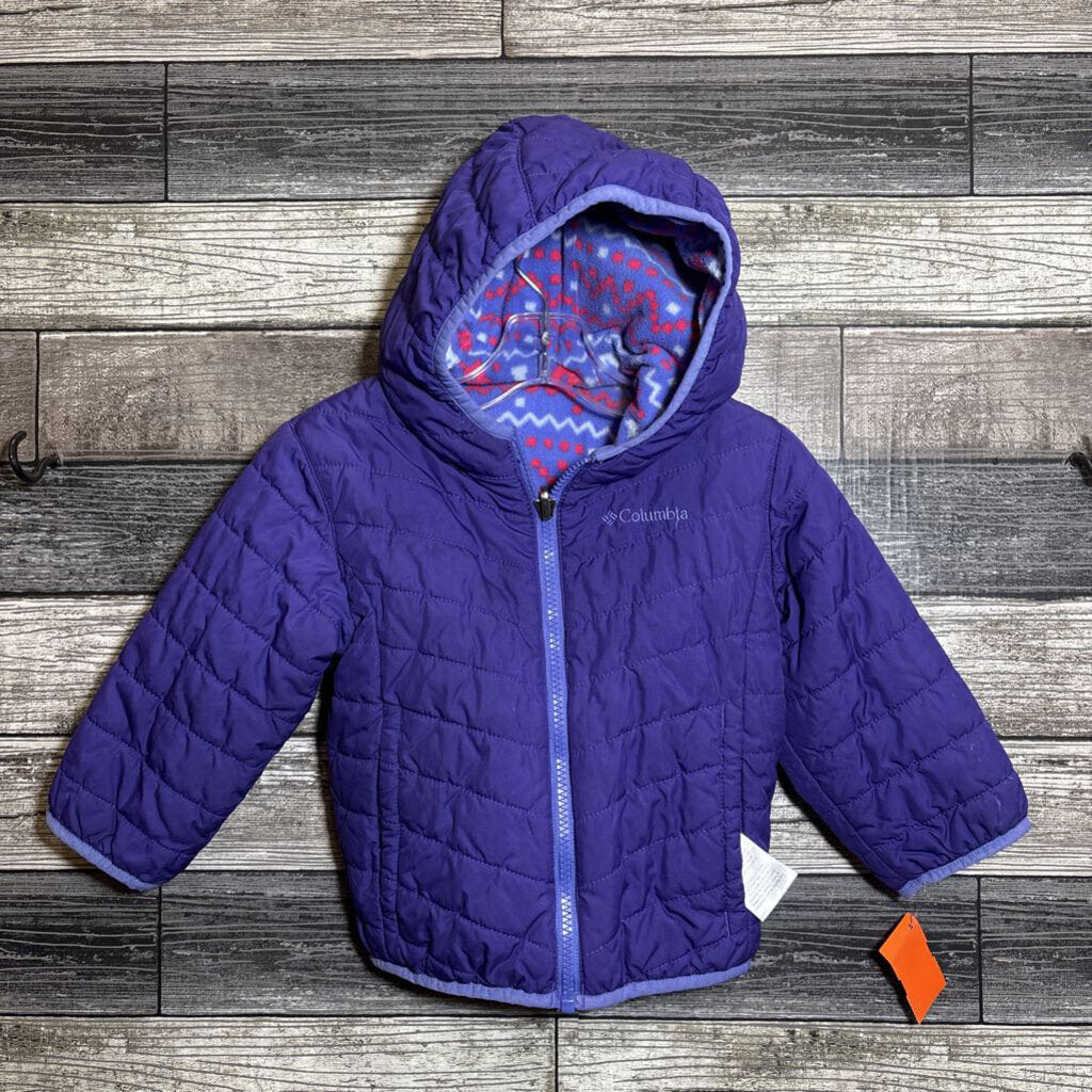 COLUMBIA REVERSIBLE HOODED FLEECE / PUFFER JACKET 2