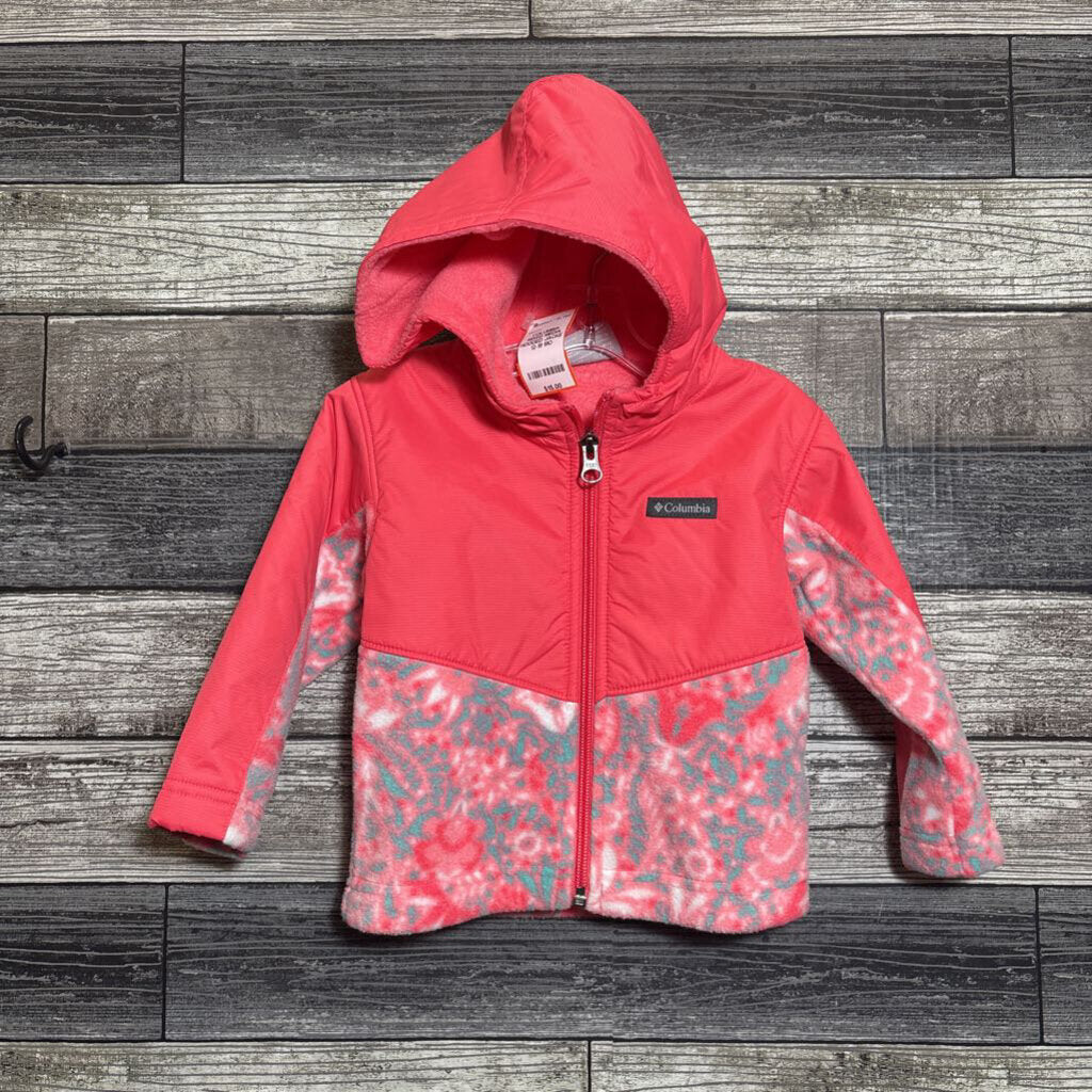 COLUMBIA MIXED MEDIA HOODED JACKET 12-18 MO