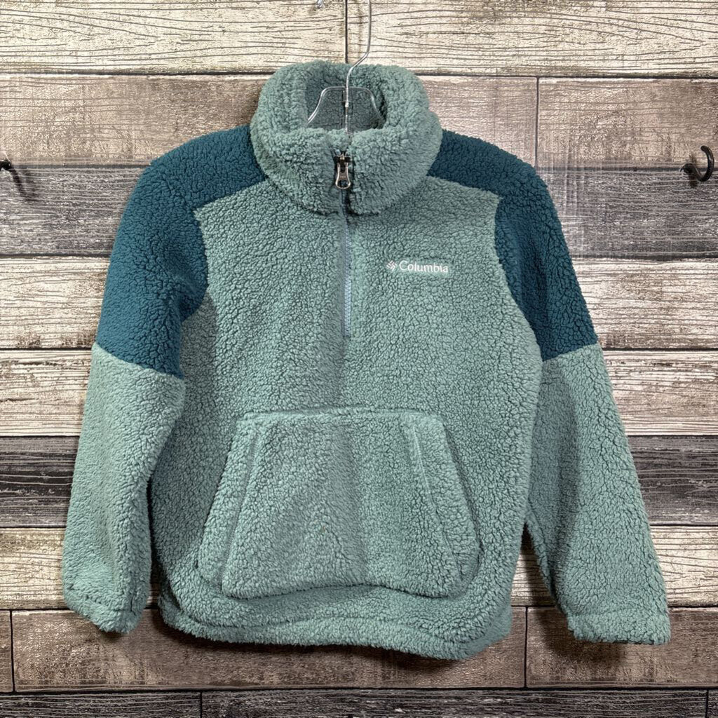 COLUMBIA 1/4 ZIP FUZZY FLEECE PULLOVER 6/7