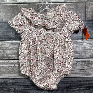 QUINCY MAE ORGANIC COTTON SS BUBBLE ROMPER 3-6 MO