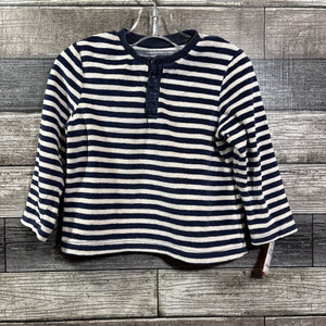 MONOPRIX LS TERRY CLOTH HENLEY SHIRT 3