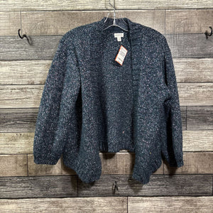 GYMBOREE SPARKLE OPEN CABLE KNIT CARDIGAN 7/8