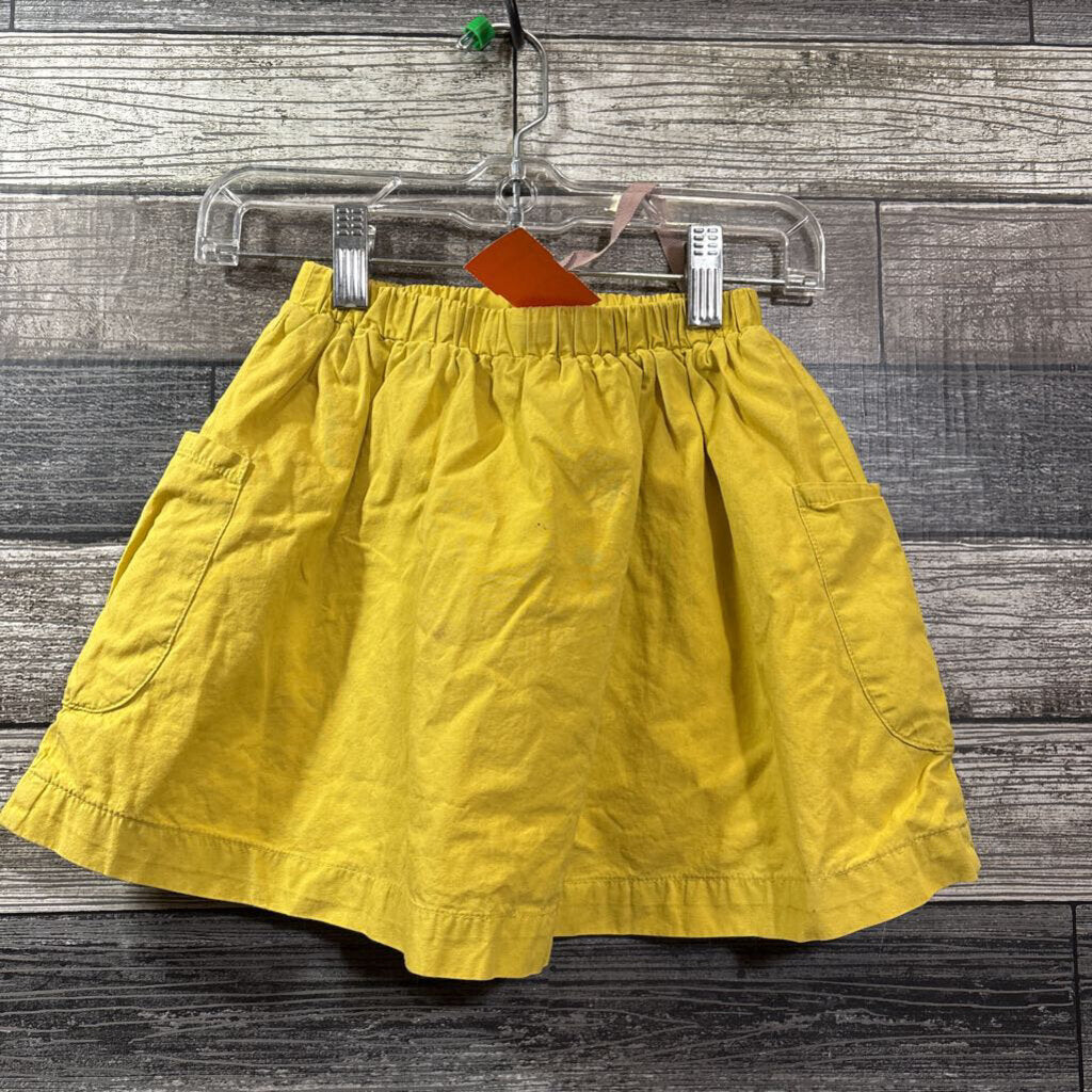 OLIVE JUICE LINED WOVEN COTTON SKIRT 5