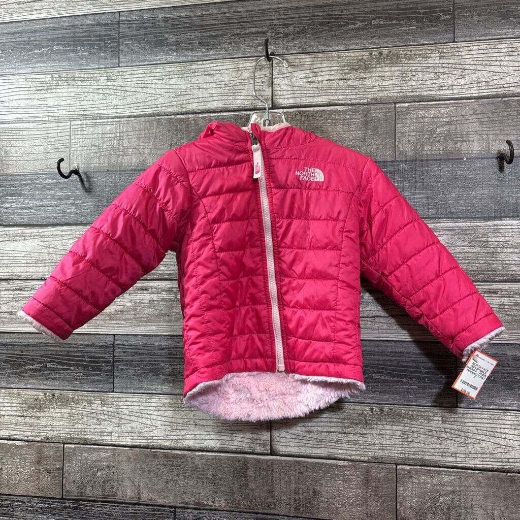 NORTH FACE REVERSIBLE SHERPA / PUFFER HOODED COAT 2
