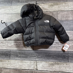 NORTH FACE REVERSIBLE HOODED 550-FILL DOWN JACKET 3-6 MO