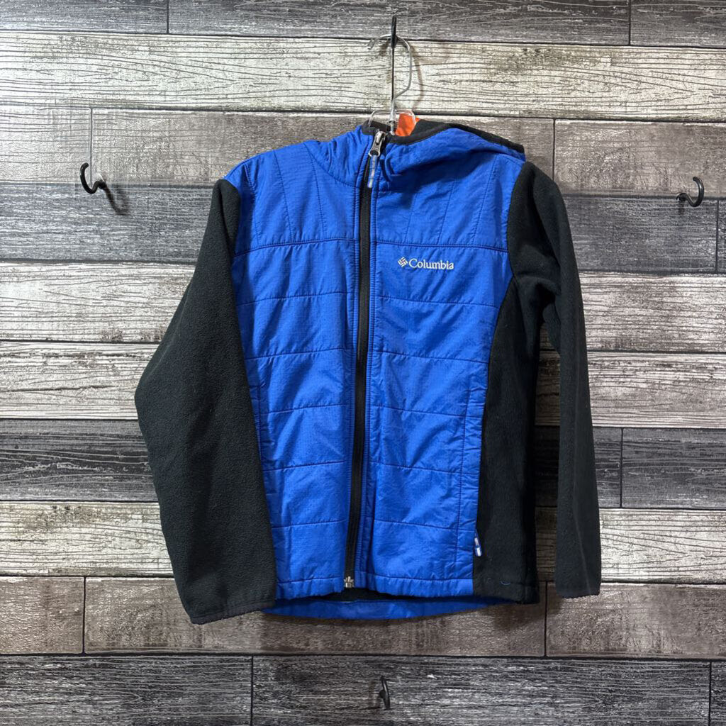 COLUMBIA HOODED MIXED MEDIA JACKET 7/8