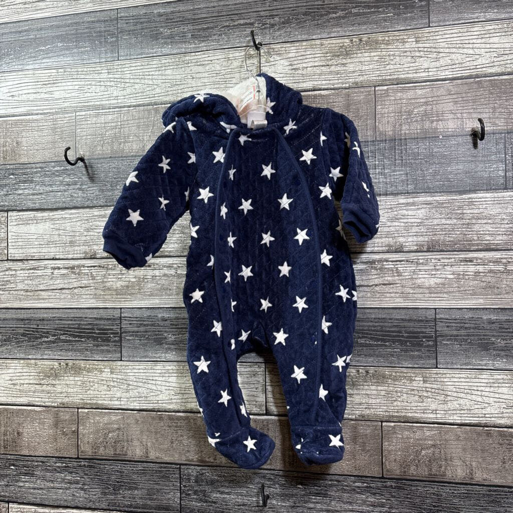 NORDSTROM FLEECE QUILTED BUNTING 6 MO
