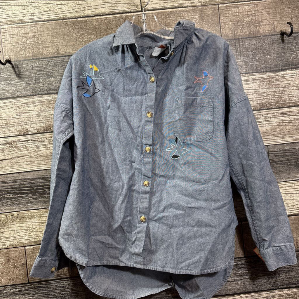 TEA LS BUTTON DOWN EMBROIDERED SHIRT 10