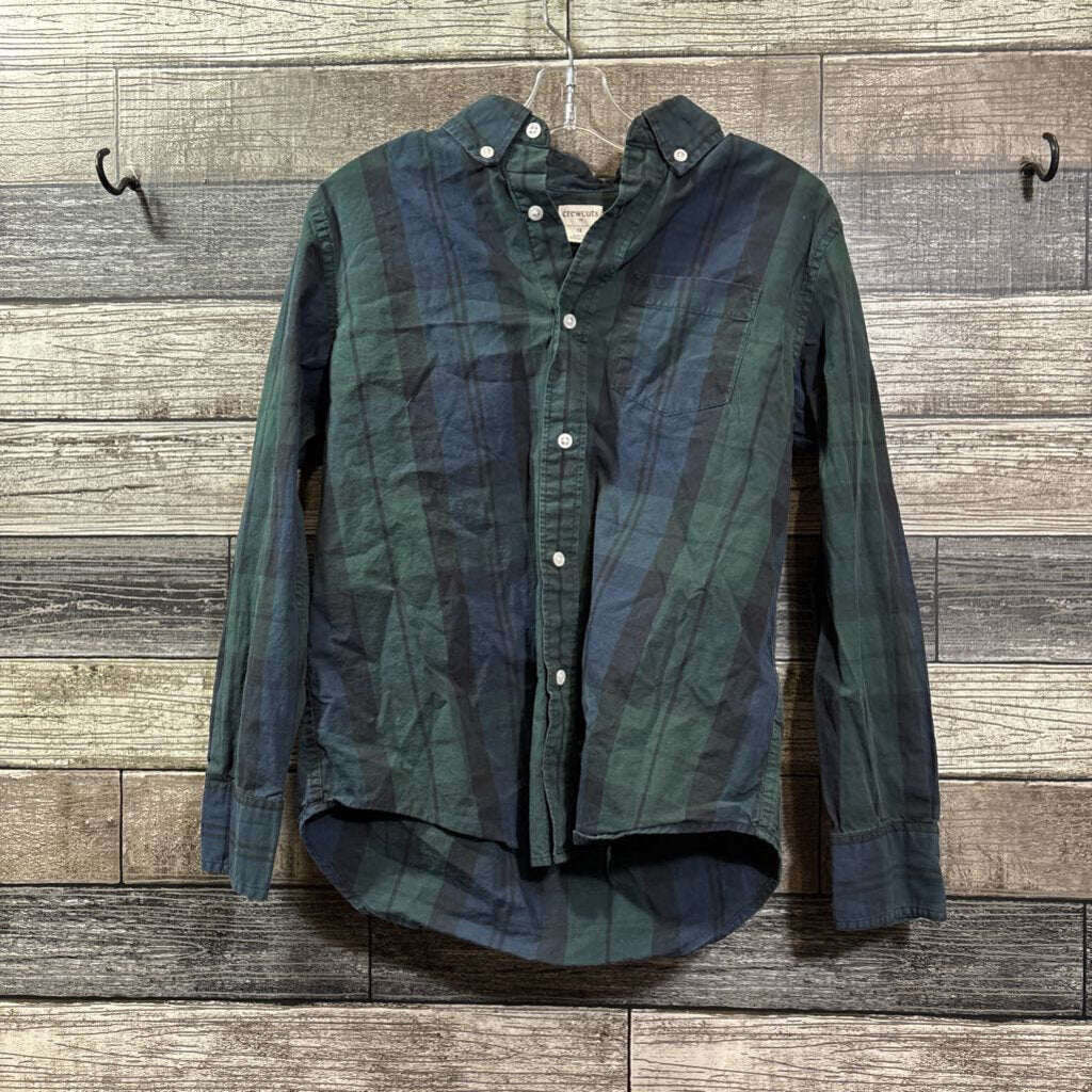 CREWCUTS LS PLAID BUTTON DOWN SHIRT 10