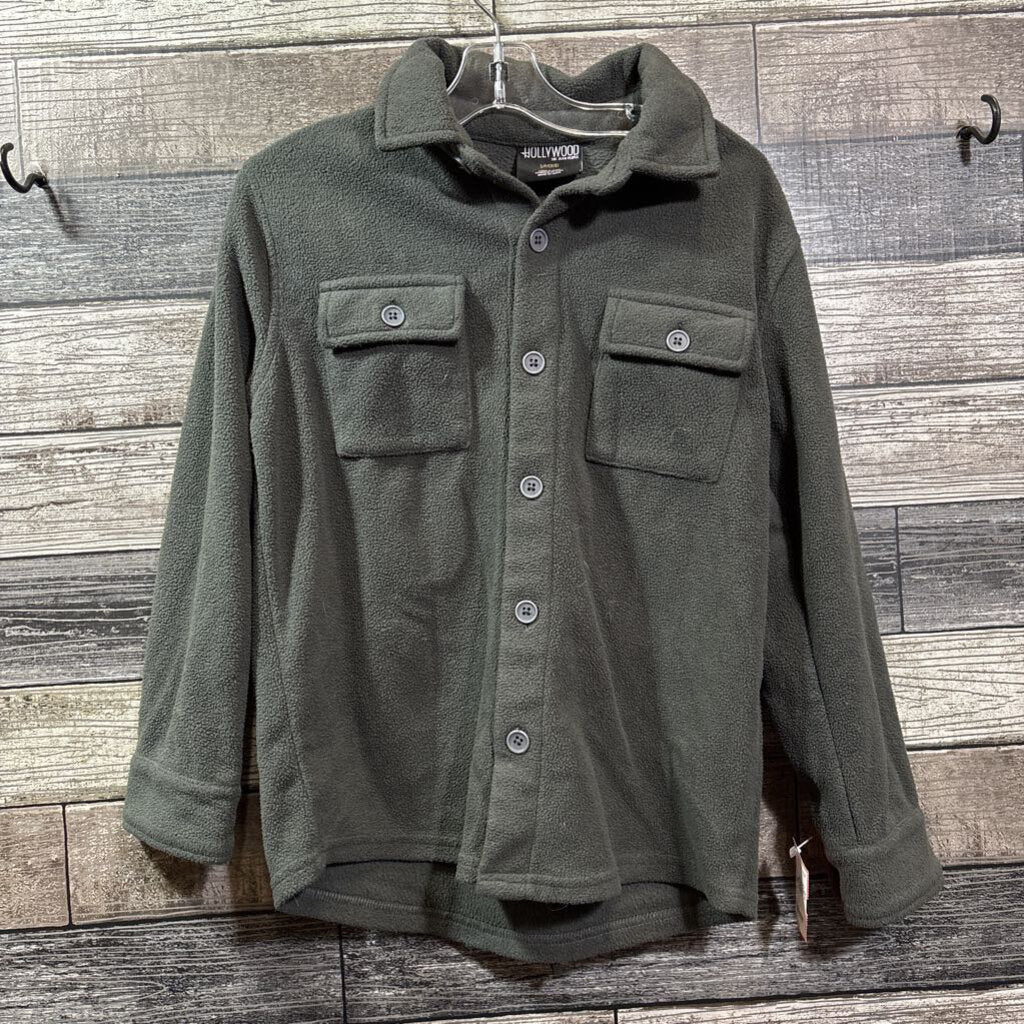 HOLLYWOOD BUTTON DOWN FLEECE SHIRT 8