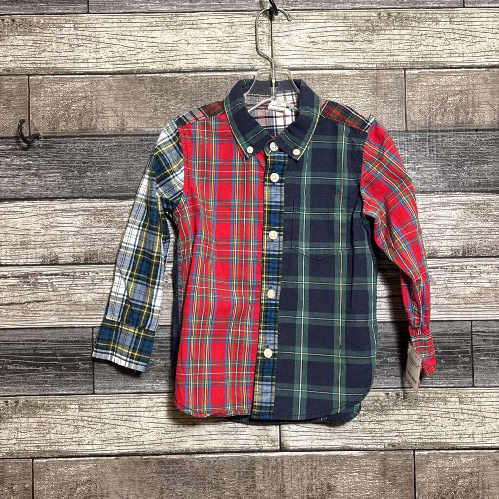 GAP LS BUTTON DOWN PLAID SHIRT 3