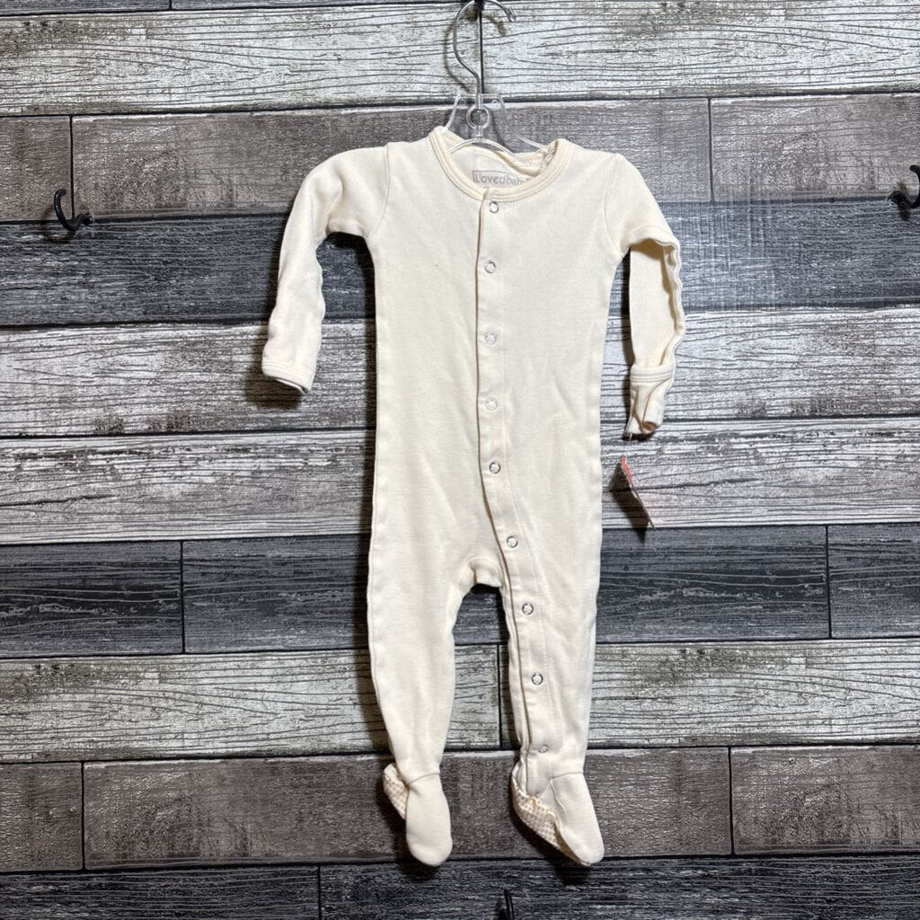 L'OVED BABY ORGANIC SNAP FOOTIE PJ 3-6 MO