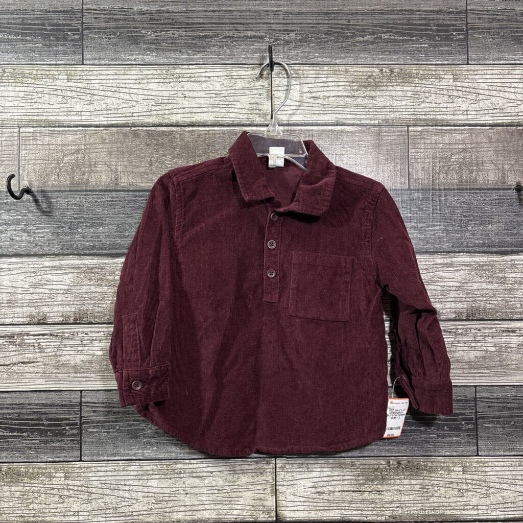 OLD NAVY LS CORDUROY BUTTON DOWN SHIRT 2