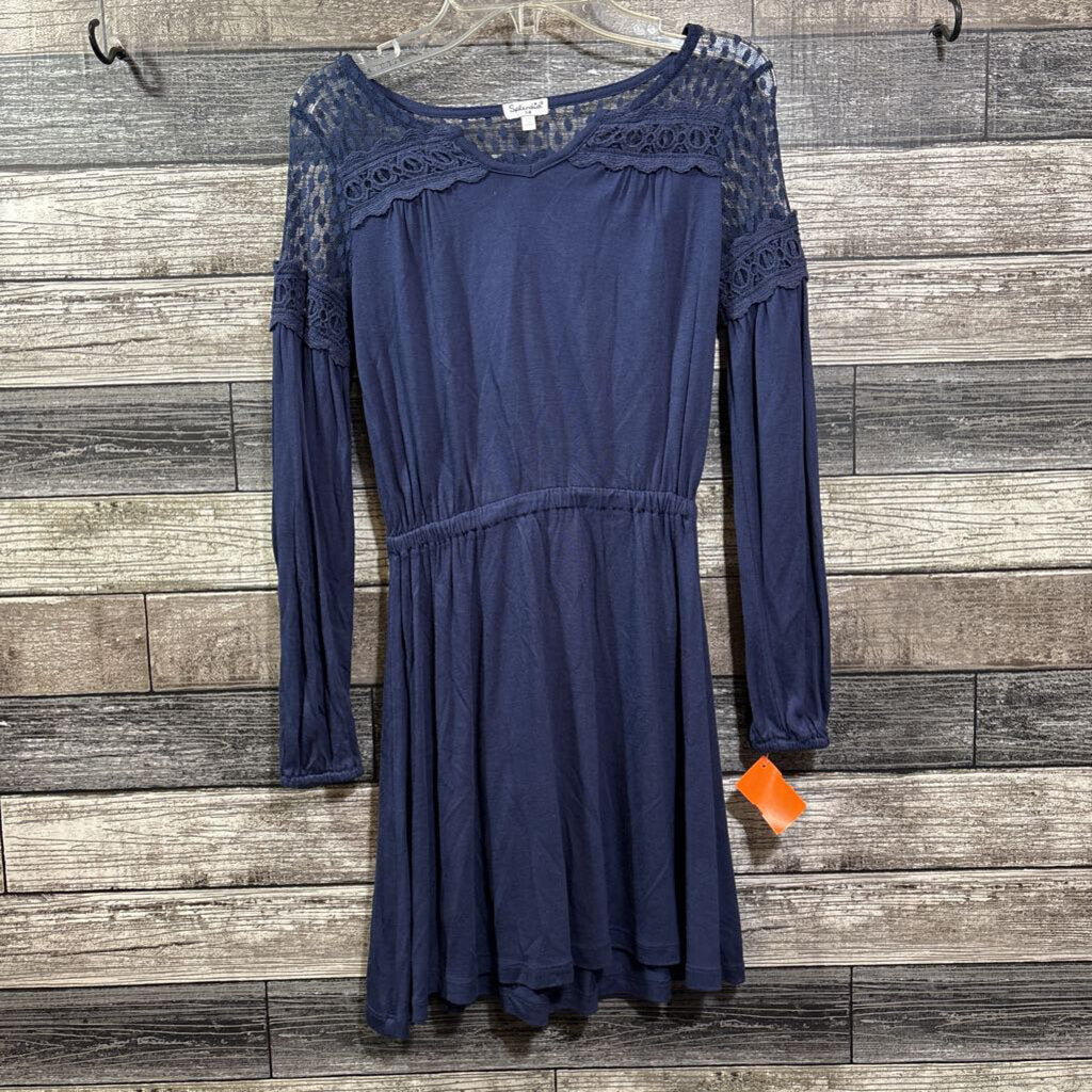 SPLENDID LS LACE RAYON DRESS 7/8