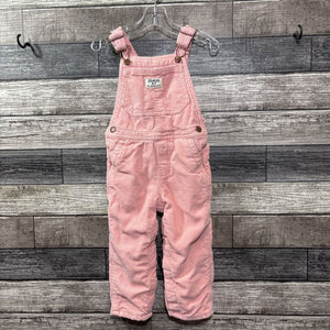 OSHKOSH PINK CORDUROY OVERALLS 2