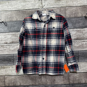 GAP FLANNEL LS BUTTON DOWN SHIRT 4/5
