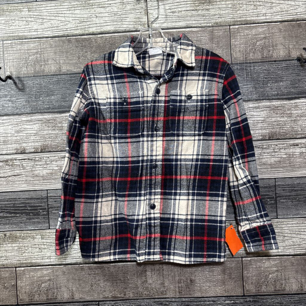 GAP FLANNEL LS BUTTON DOWN SHIRT 4/5