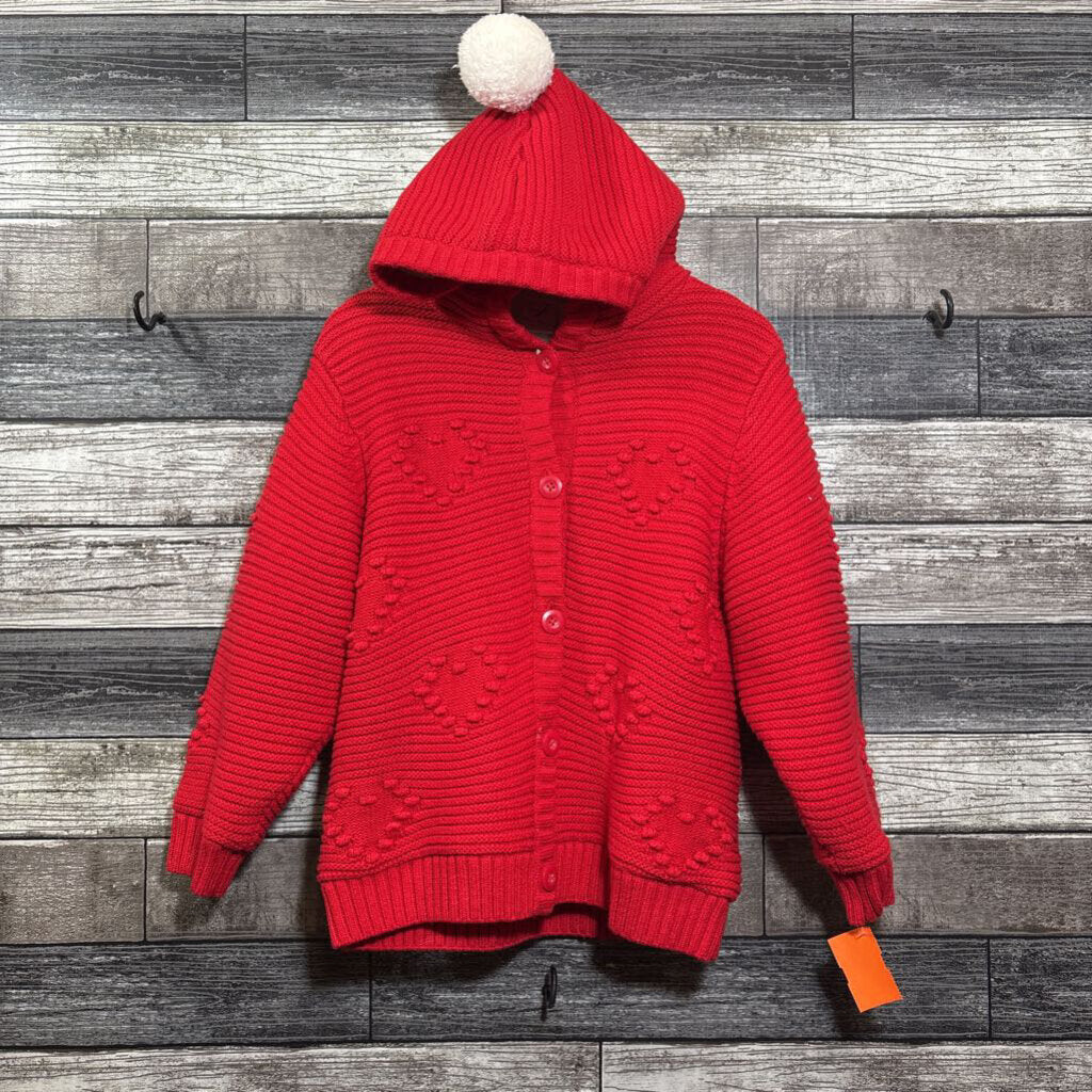 HANNA SHERPA LINED HOODED SWEATER JACKET 120 / 6-7