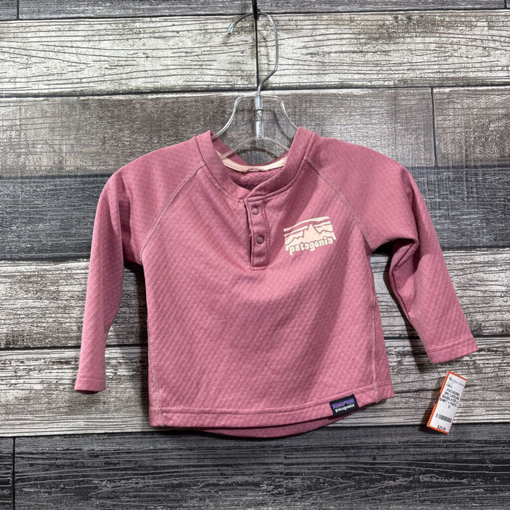 PATAGONIA 2PC CAPILENE BASELAYER LS SHIRT + PANTS 6-12
