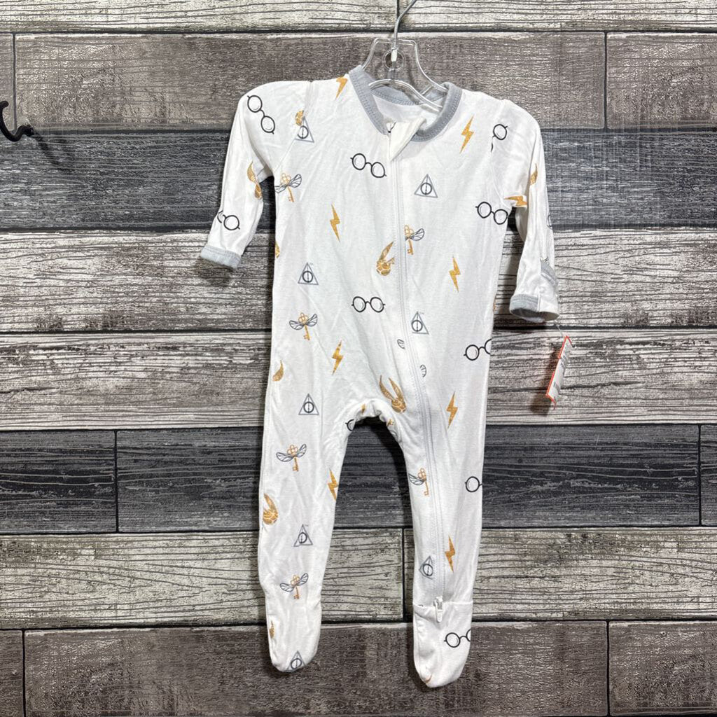 KYTE HARRY POTTER BAMBOO FOOTIE PJ 0-3 MO