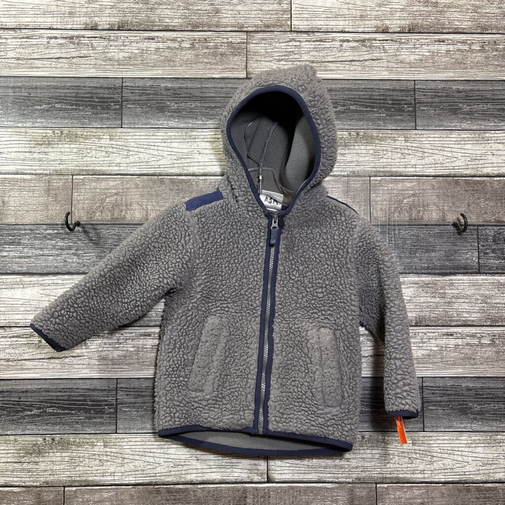 HANNA SHERPA HOODED FLEECE JACKET 90 / 3