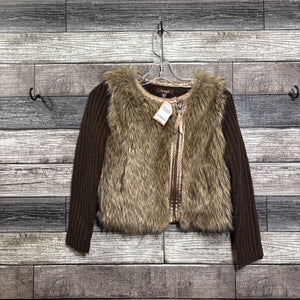 IMOGA FAUX FUR SWEATER JACKET