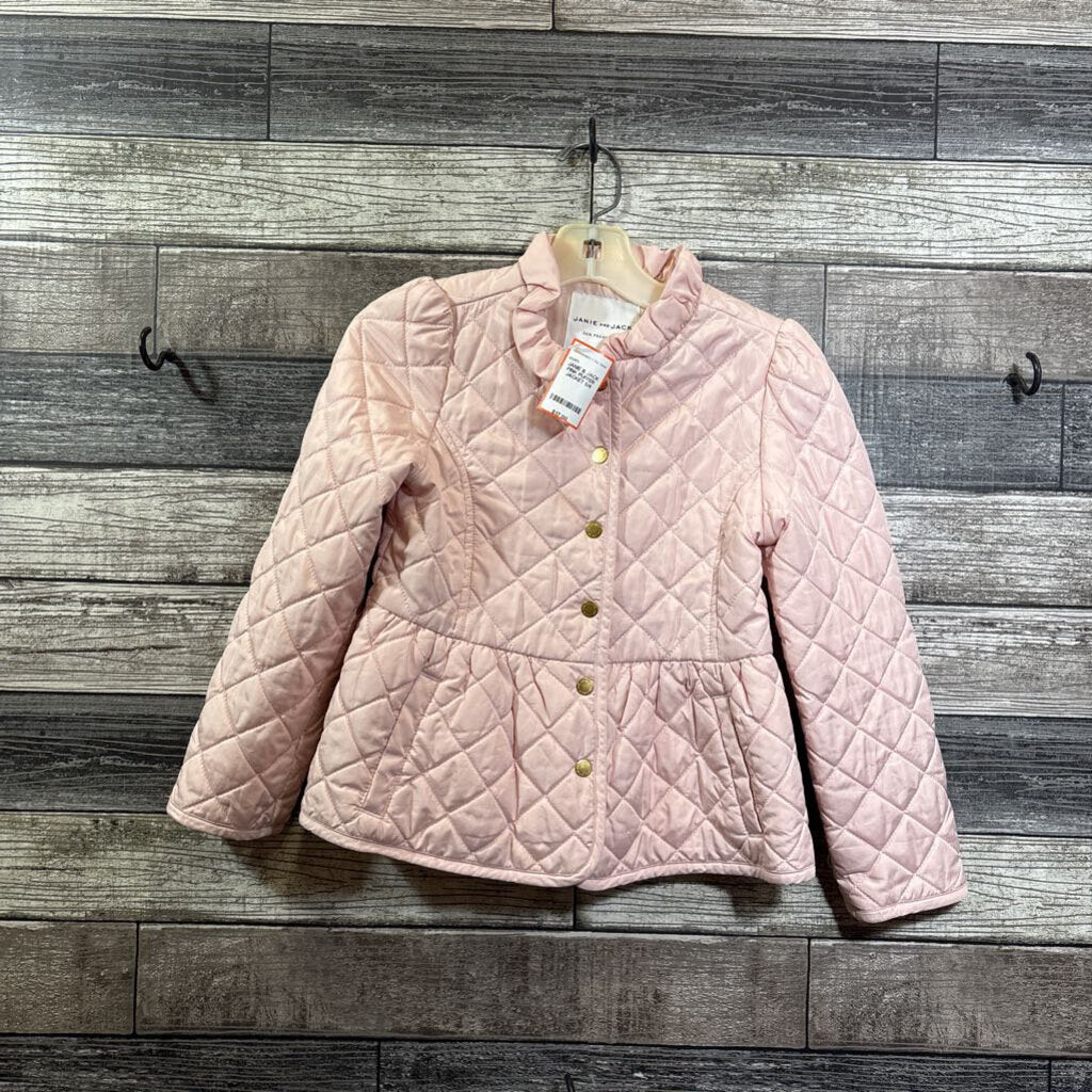 JANIE & JACK PINK PUFFER JACKET 5/6